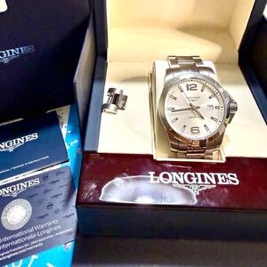 Longines Conquest Date Designer Classic Mens Watch.
